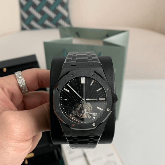 Audemars Piguet Royal Oak Selfwinding Flying Tourbillon Ref. 26730CE – Black Ceramic, Black Tapisserie Dial