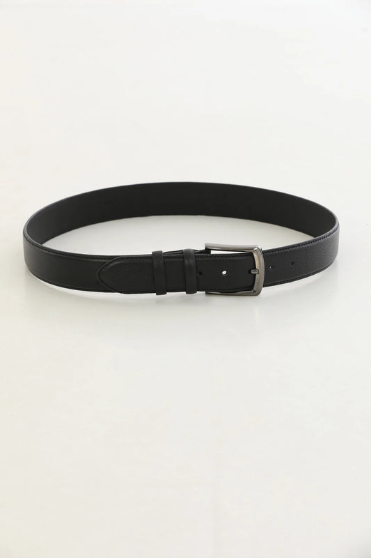 BLACK GENUINE LEATHER BELT