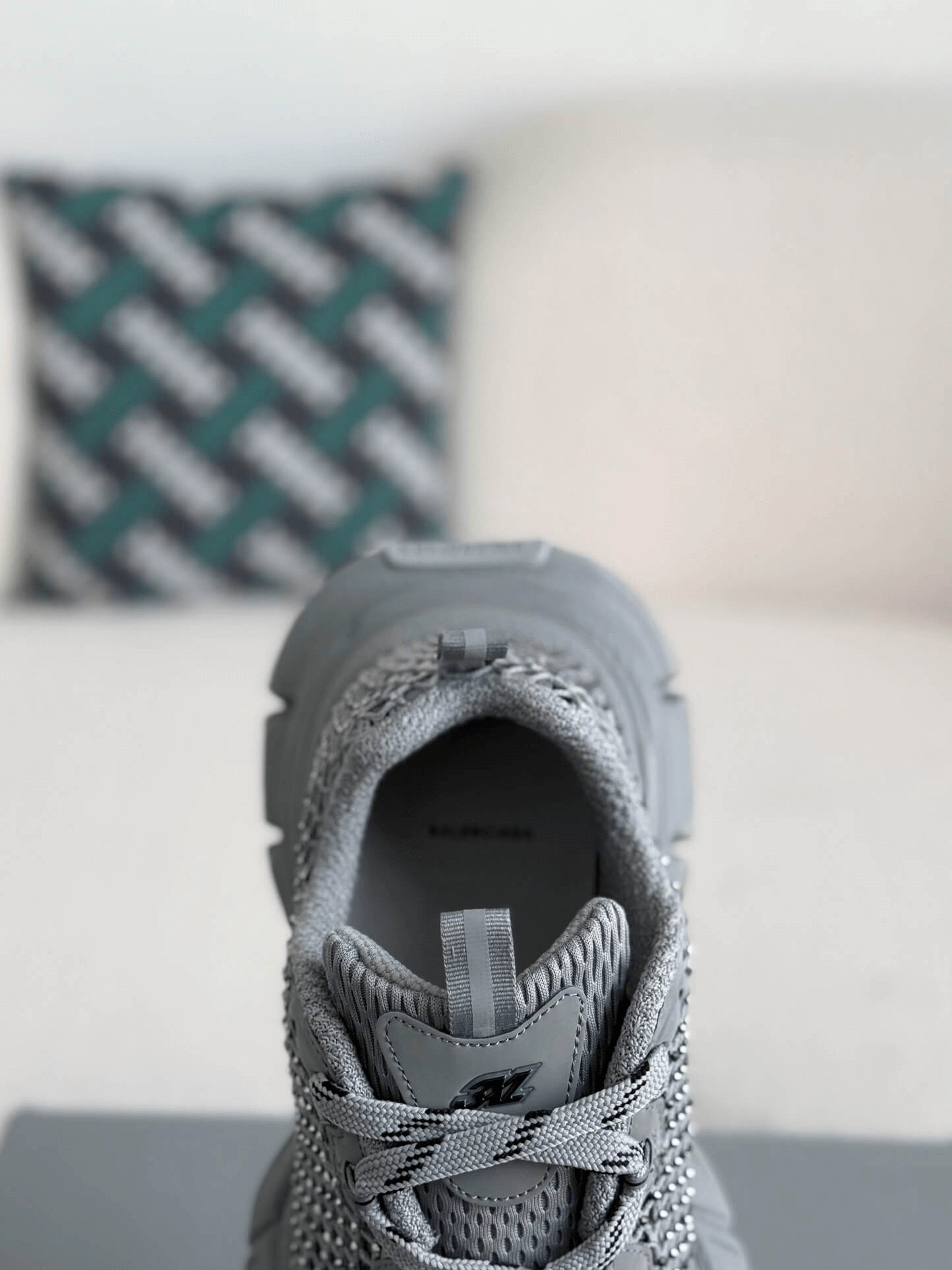 Balenciaga 3XL Sneaker Mesh Rhinestone – Grey