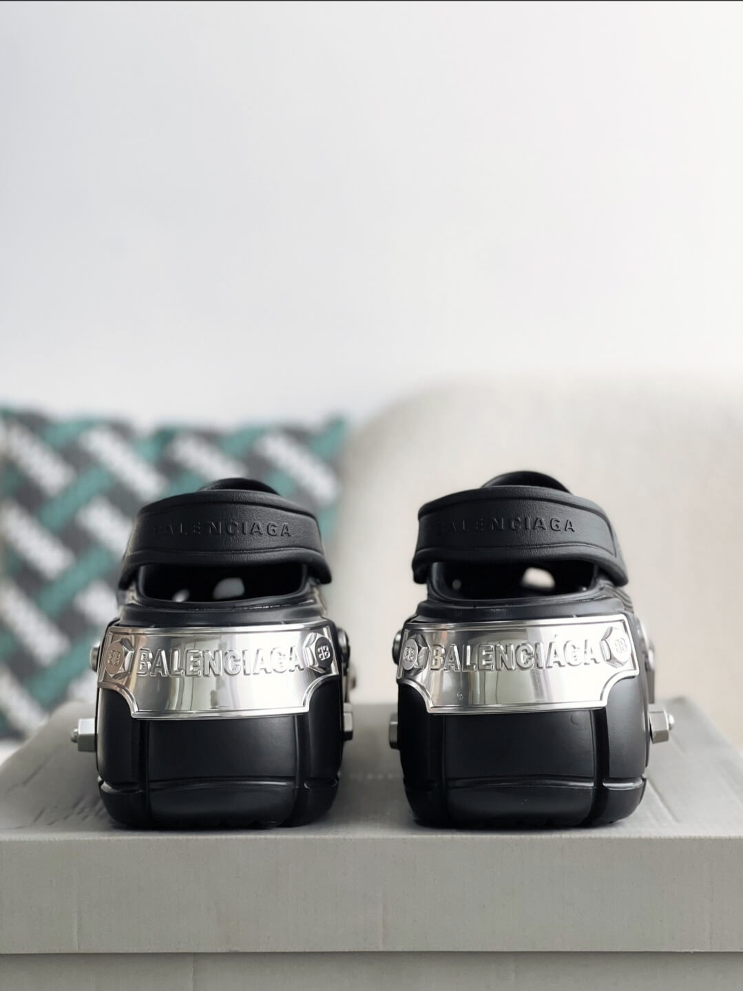 Balenciaga x Crocs HardCrocs Sandal – Black Matte – HolloShoe