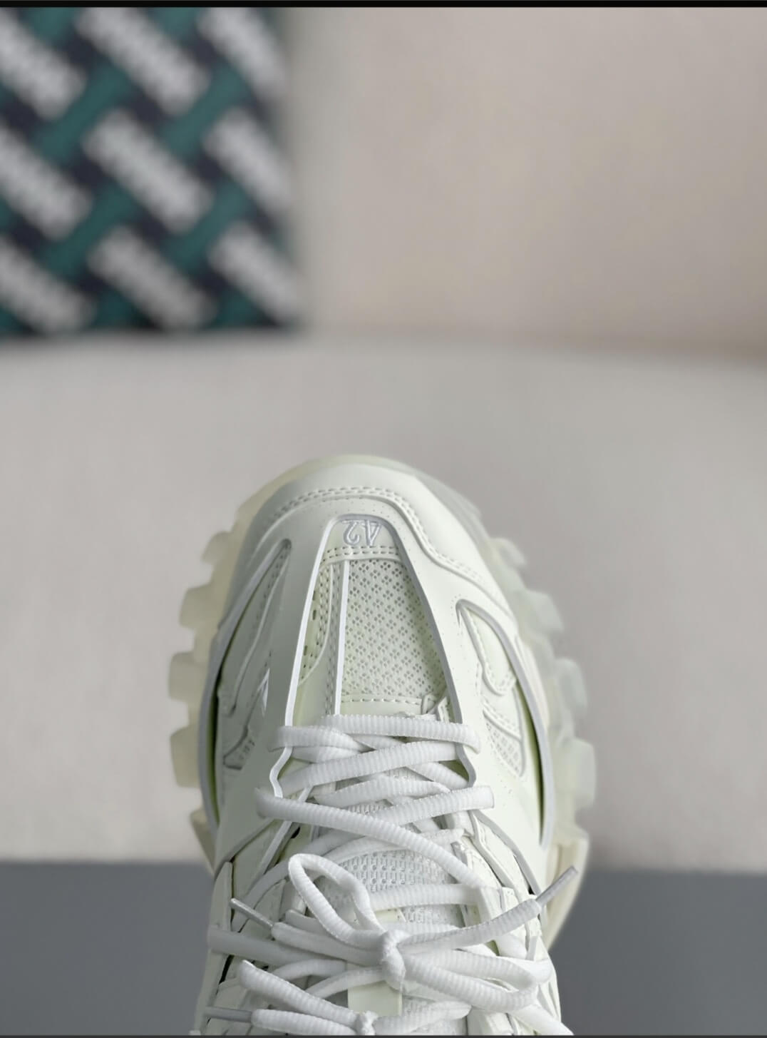 Balenciaga track sneaker white best sale