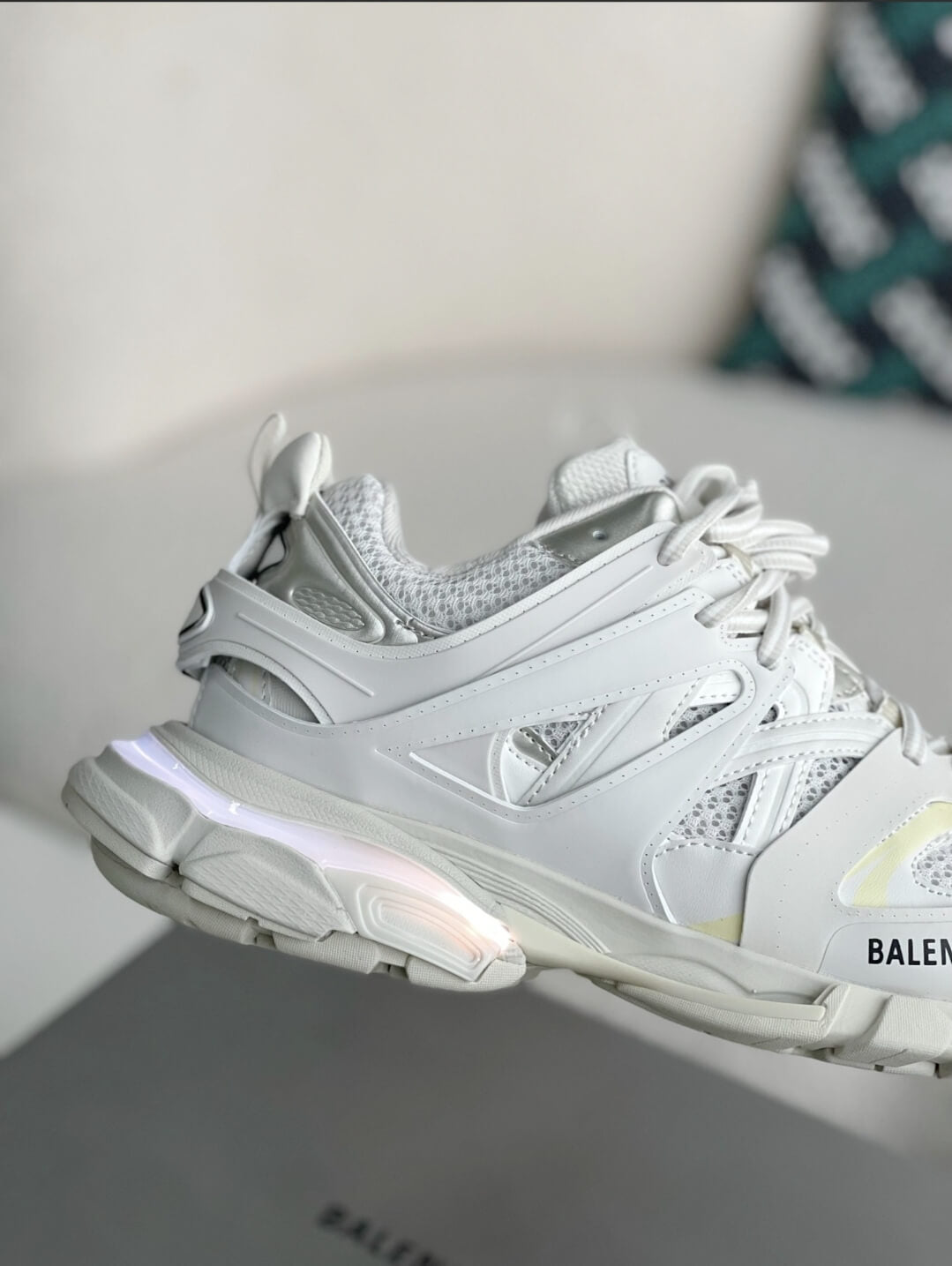 Balenciaga Track Trainer Off White Hollo Shoe