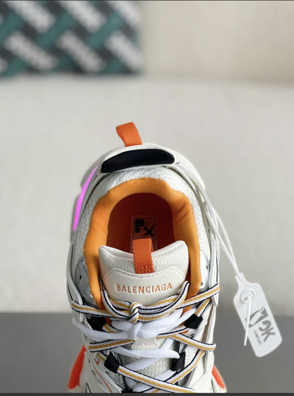 Balenciaga Track White Orange Sneakers