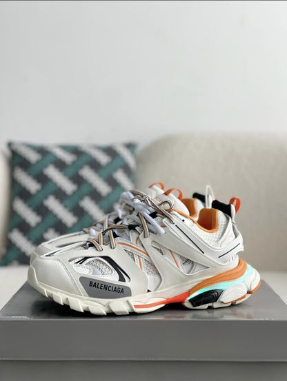 Balenciaga Track White Orange Sneakers