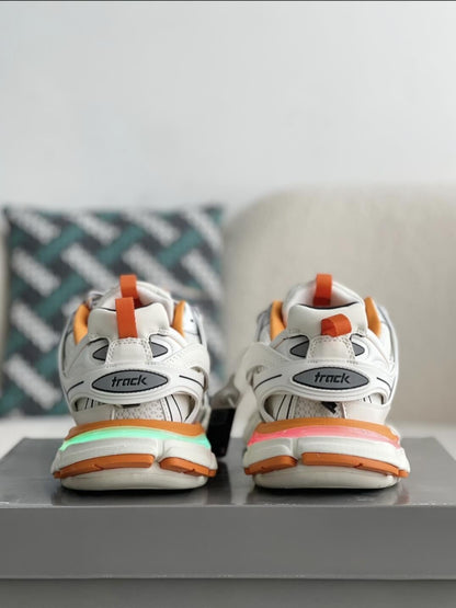 Balenciaga Track White Orange Sneakers