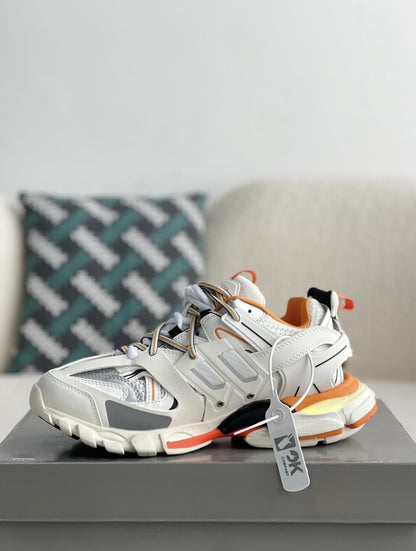 Balenciaga Track White Orange Sneakers