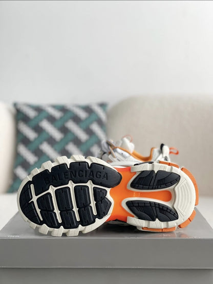 Balenciaga Track White Orange Sneakers