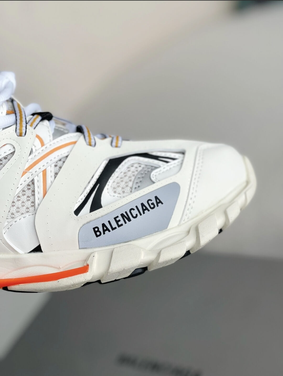 Balenciaga Track White Orange Sneakers Hollo Shoe