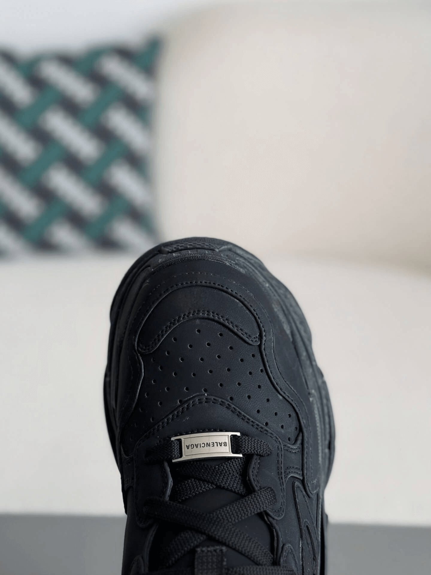 Balenciaga Triple S Sneaker – Full Black Nubuck & Mesh