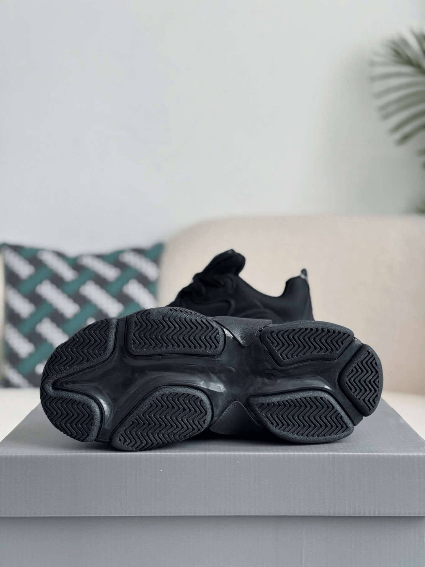 Balenciaga Triple S Sneaker – Full Black Nubuck & Mesh