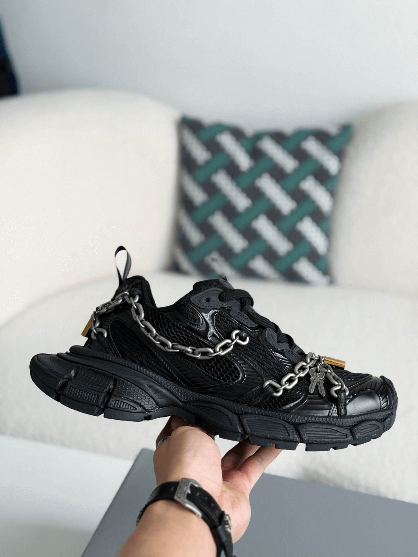Balenciaga 3XL Chain Sneaker in Black
