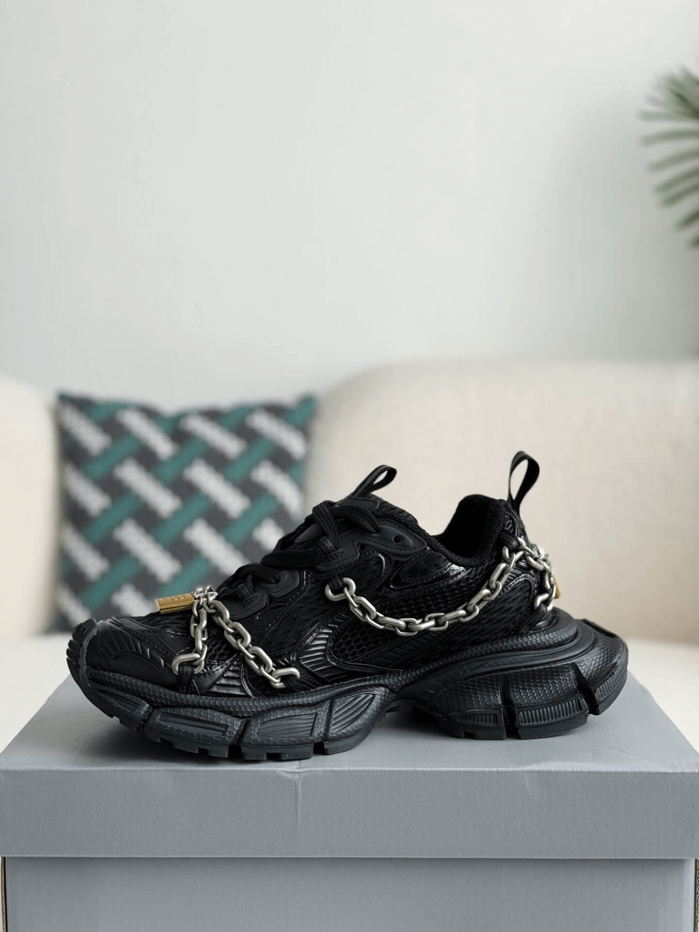 Balenciaga 3XL Chain Sneaker in Black