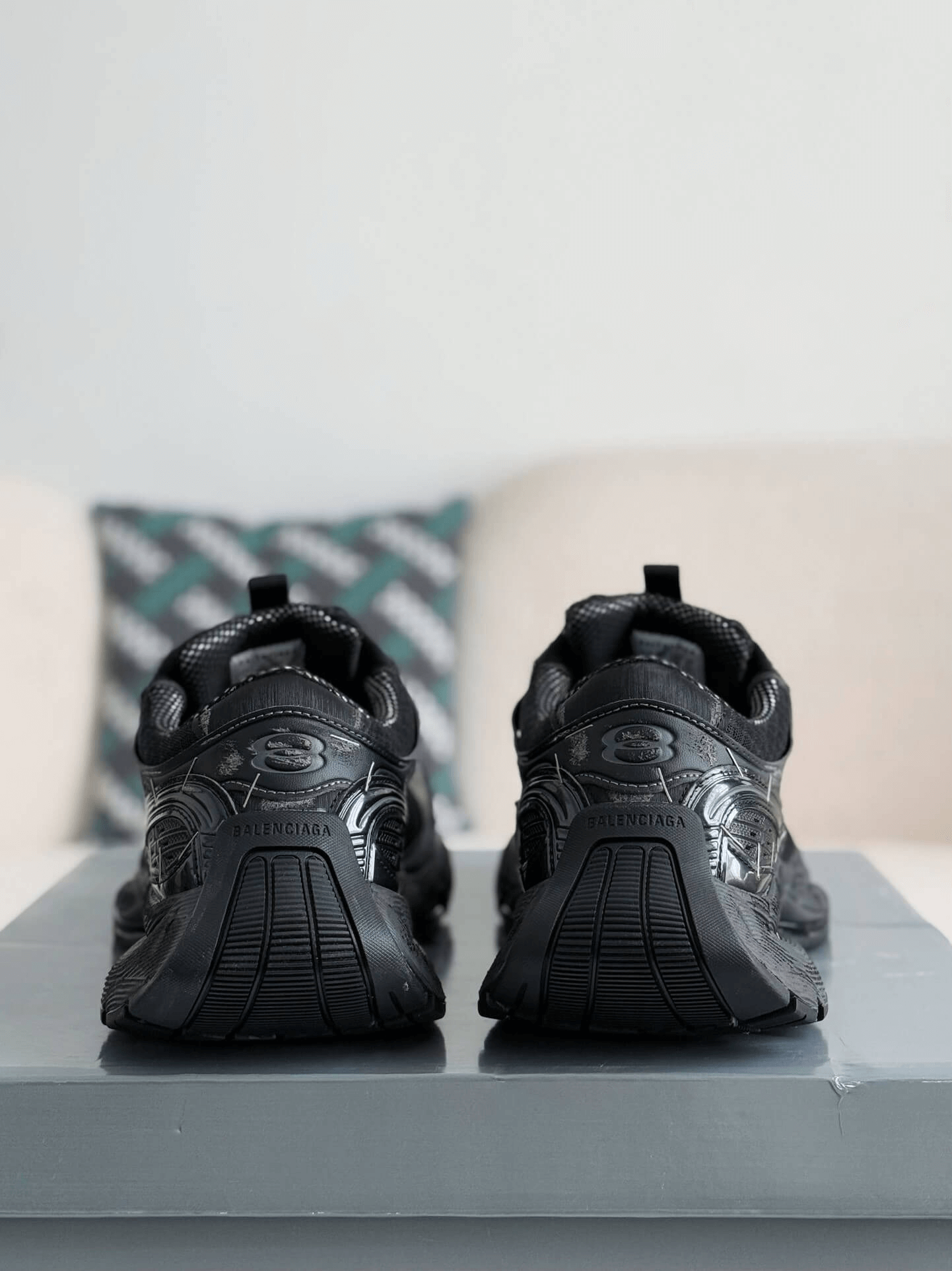 Balenciaga Stapler Trainers in Black