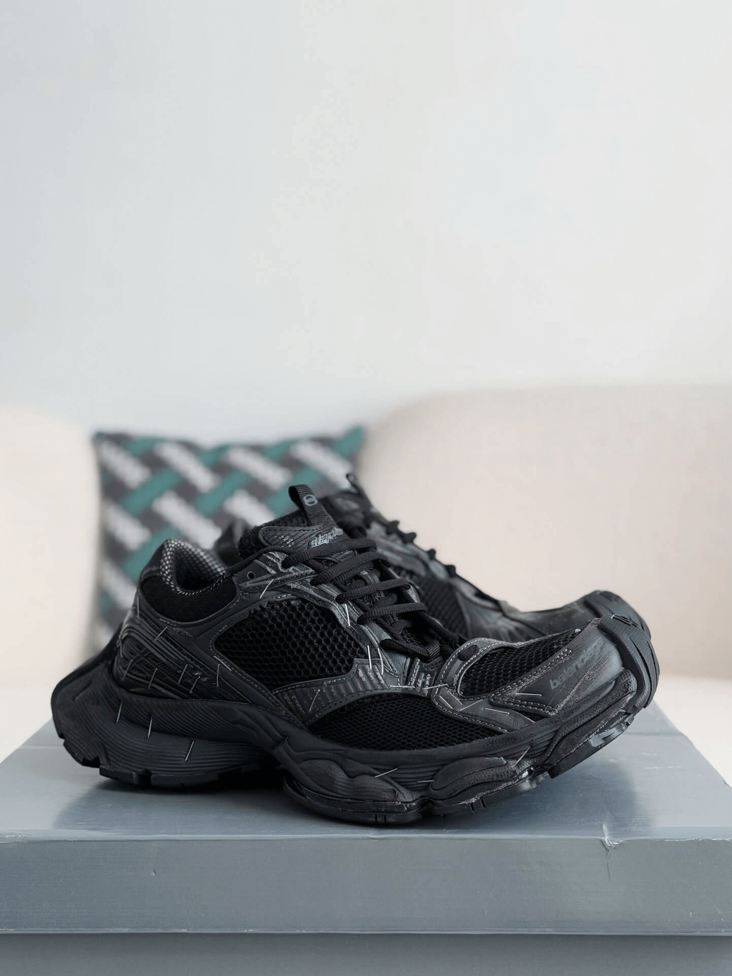Balenciaga Stapler Trainers in Black