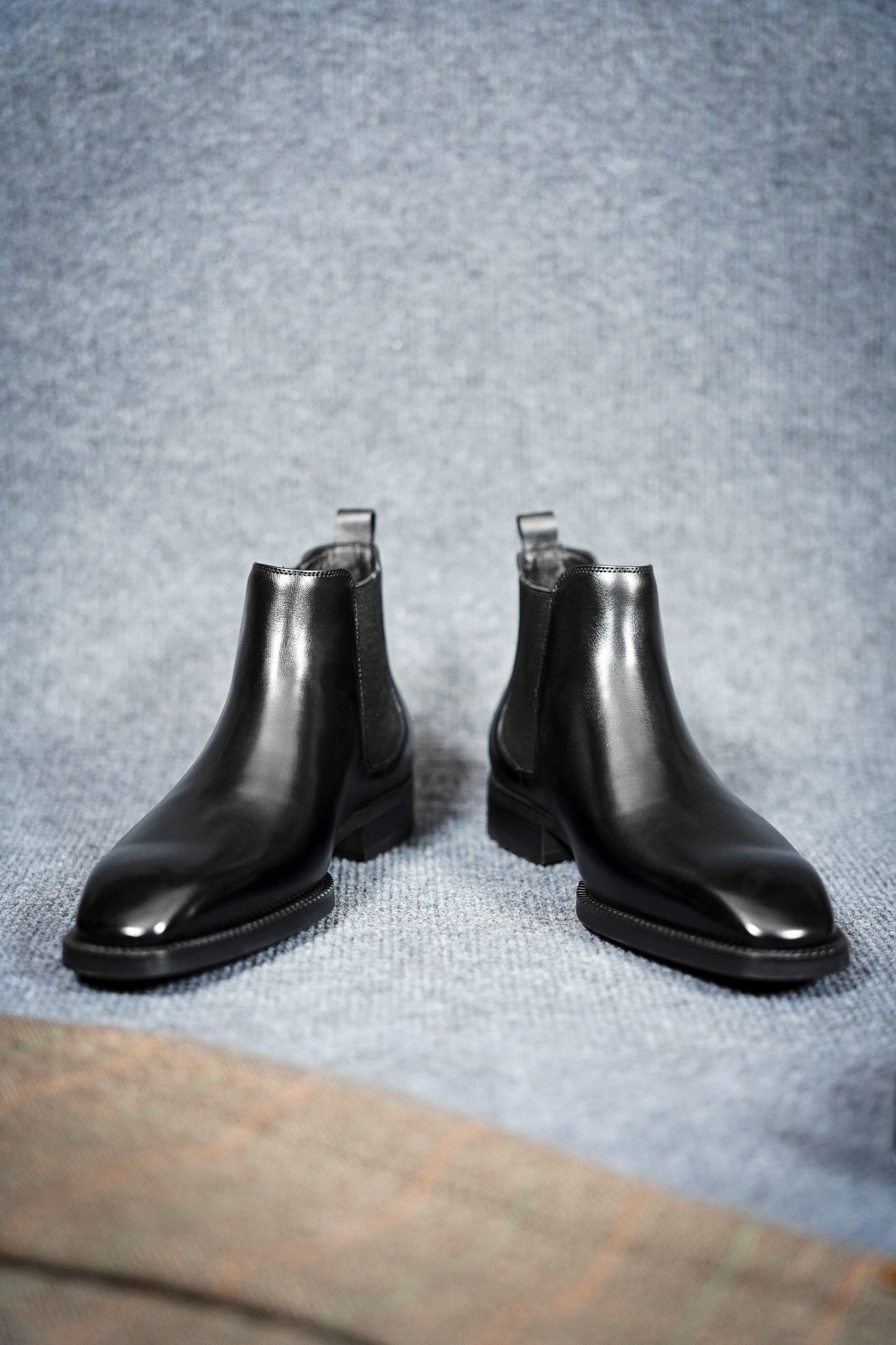 High-Quality Black Leather Chelsea Boots