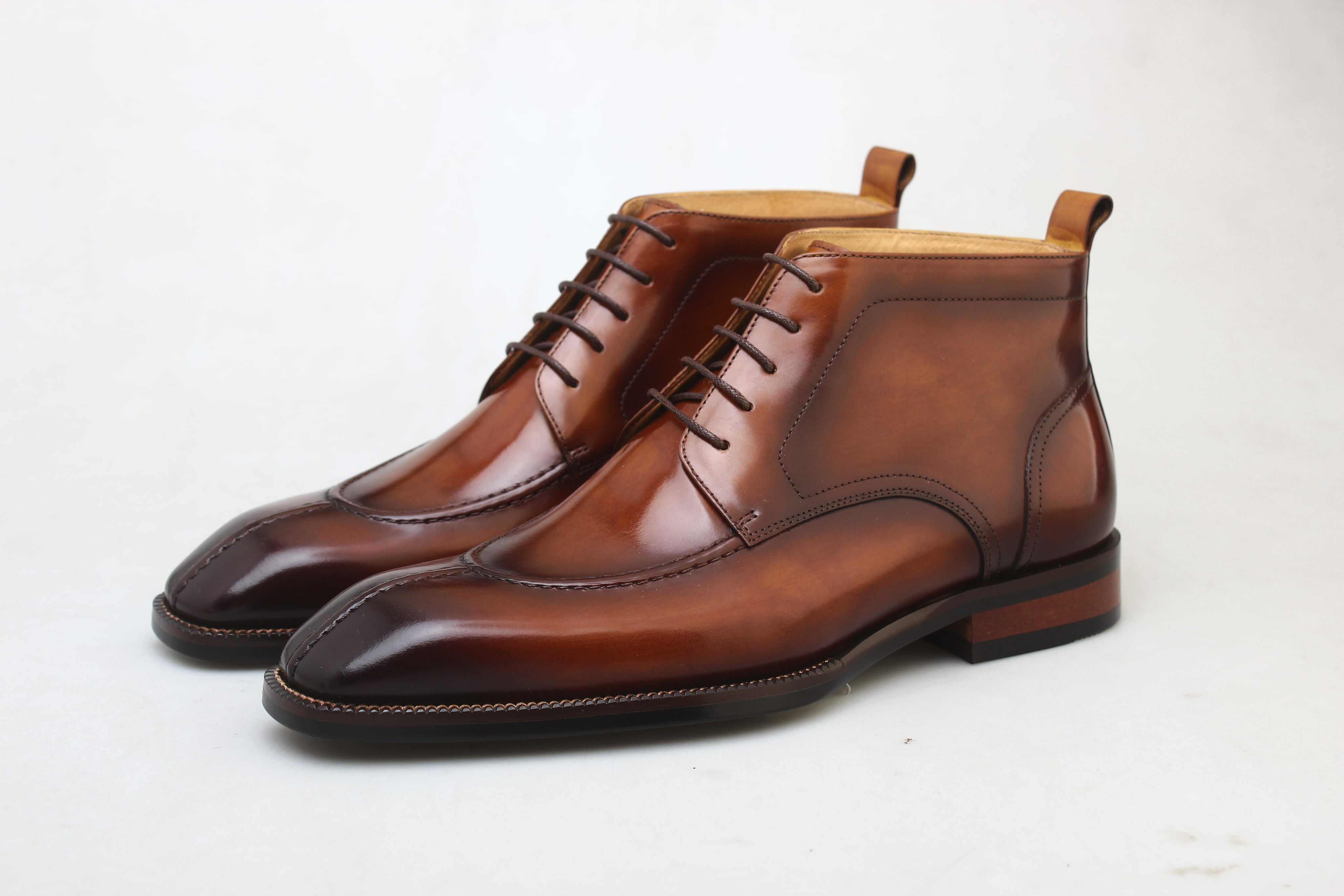 Handcrafted Leather Dress Boots for Men