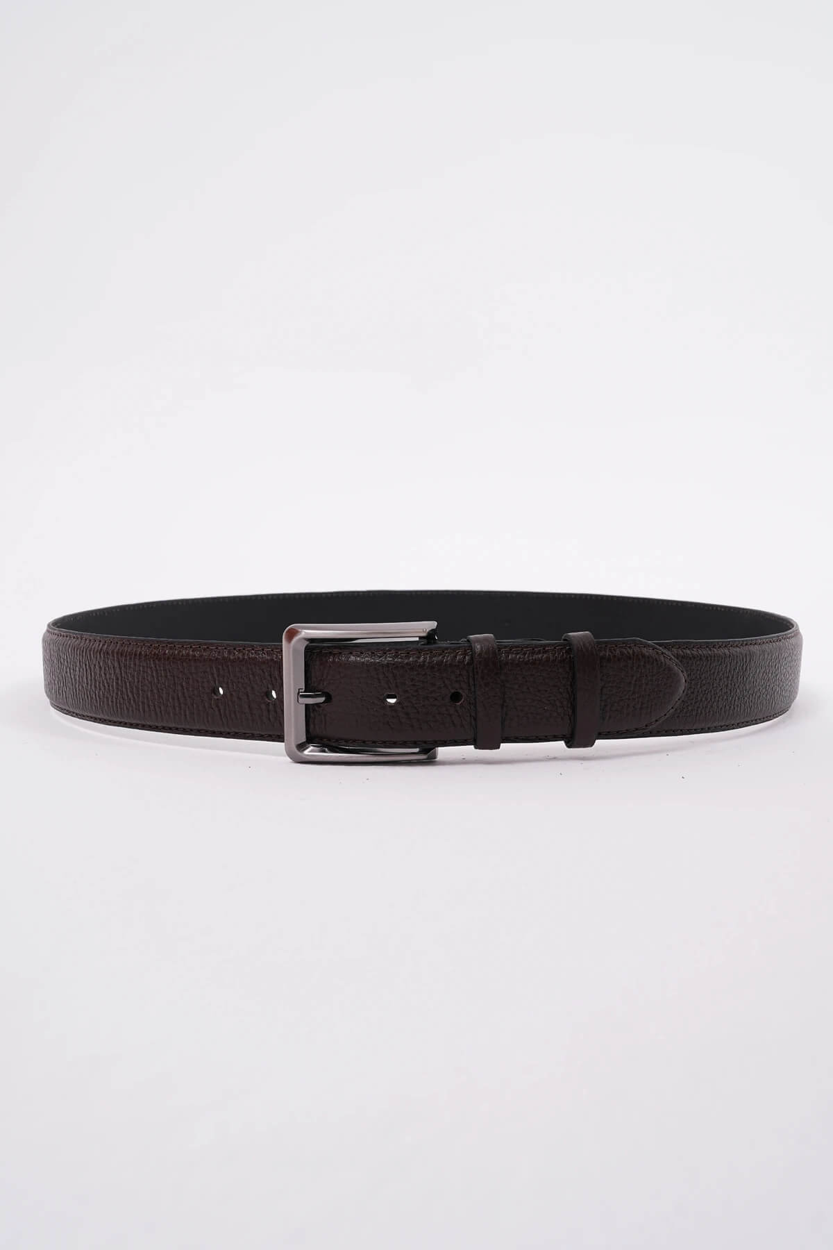 Dark Brown Leather Belt