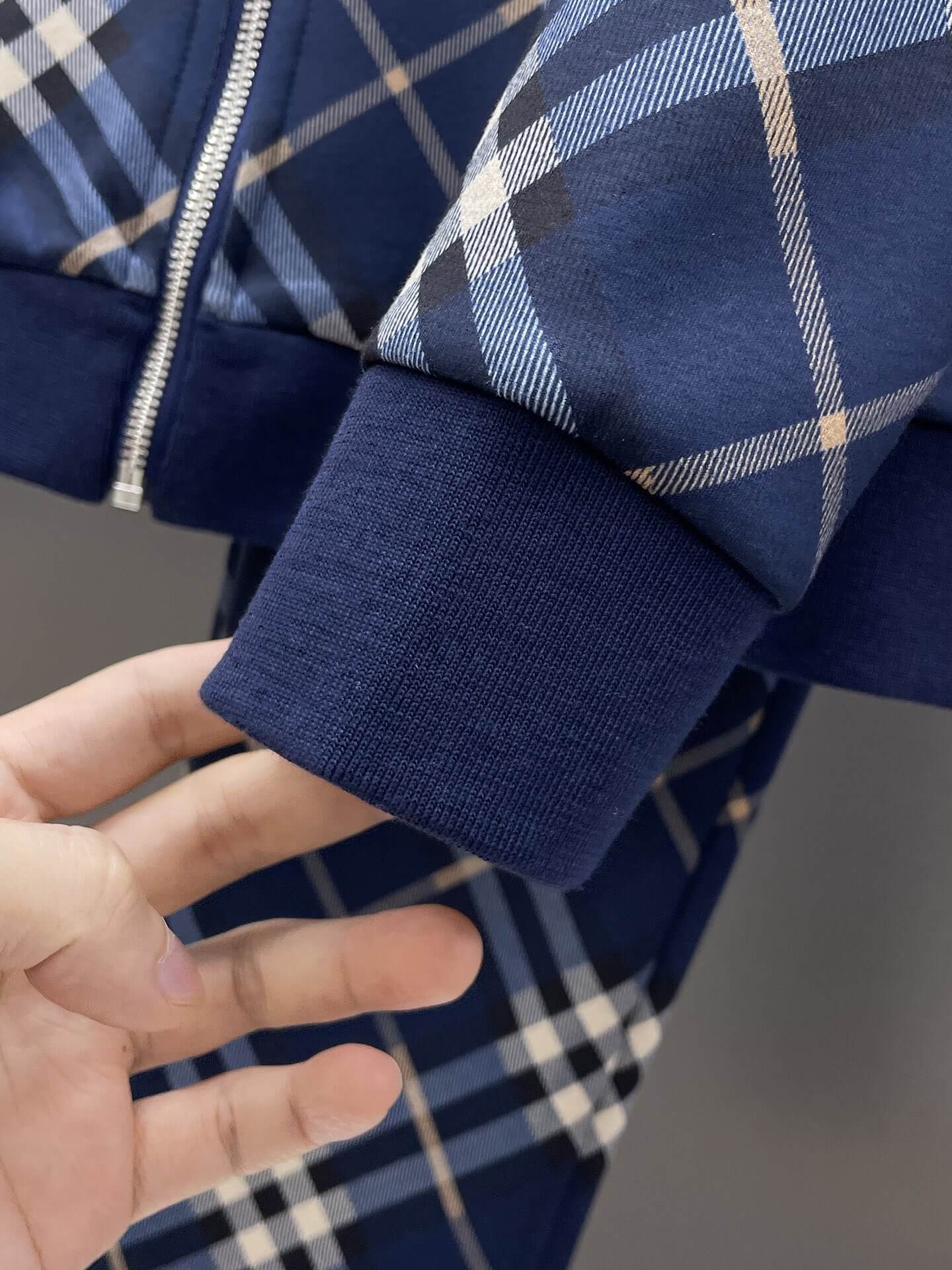 Burberry Check Technical Jersey Tracksuit Navy – HolloShoe