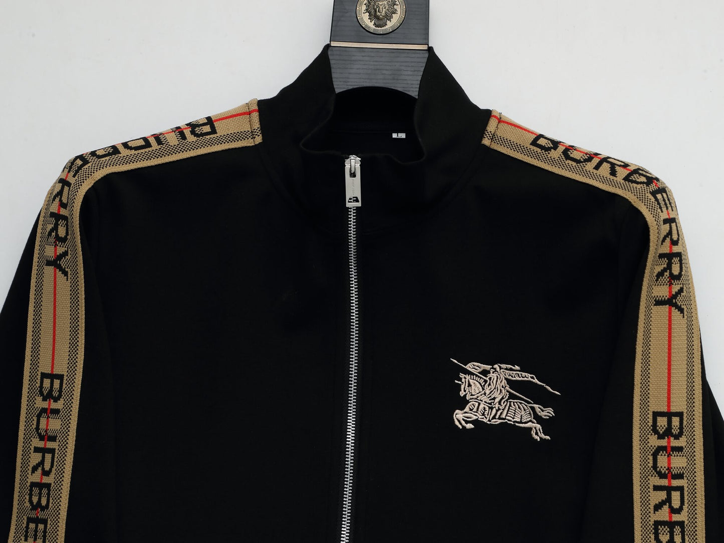 Burberry Equine Knight Design Logo Tape Tracksuit Black