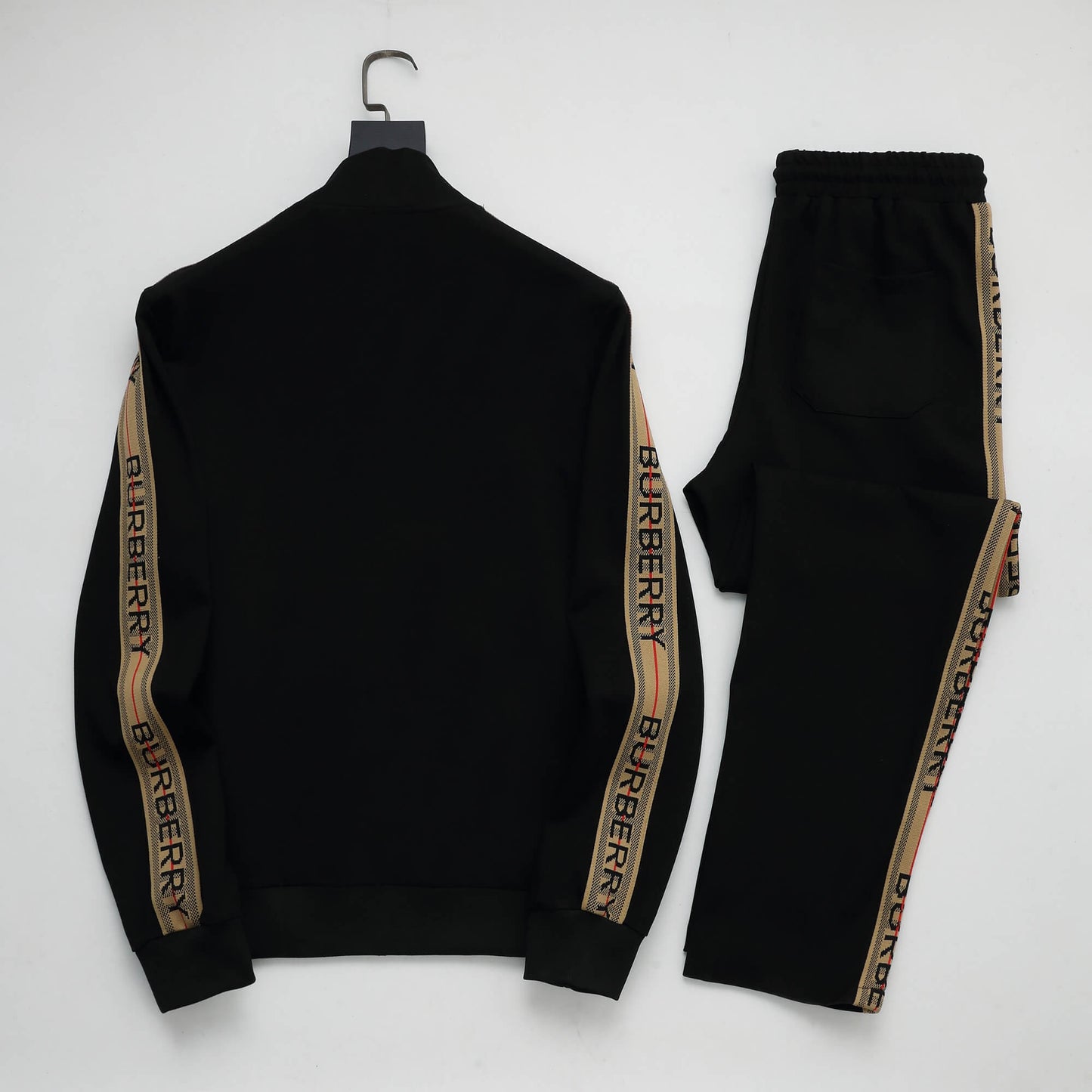 Burberry Equine Knight Design Logo Tape Tracksuit Black