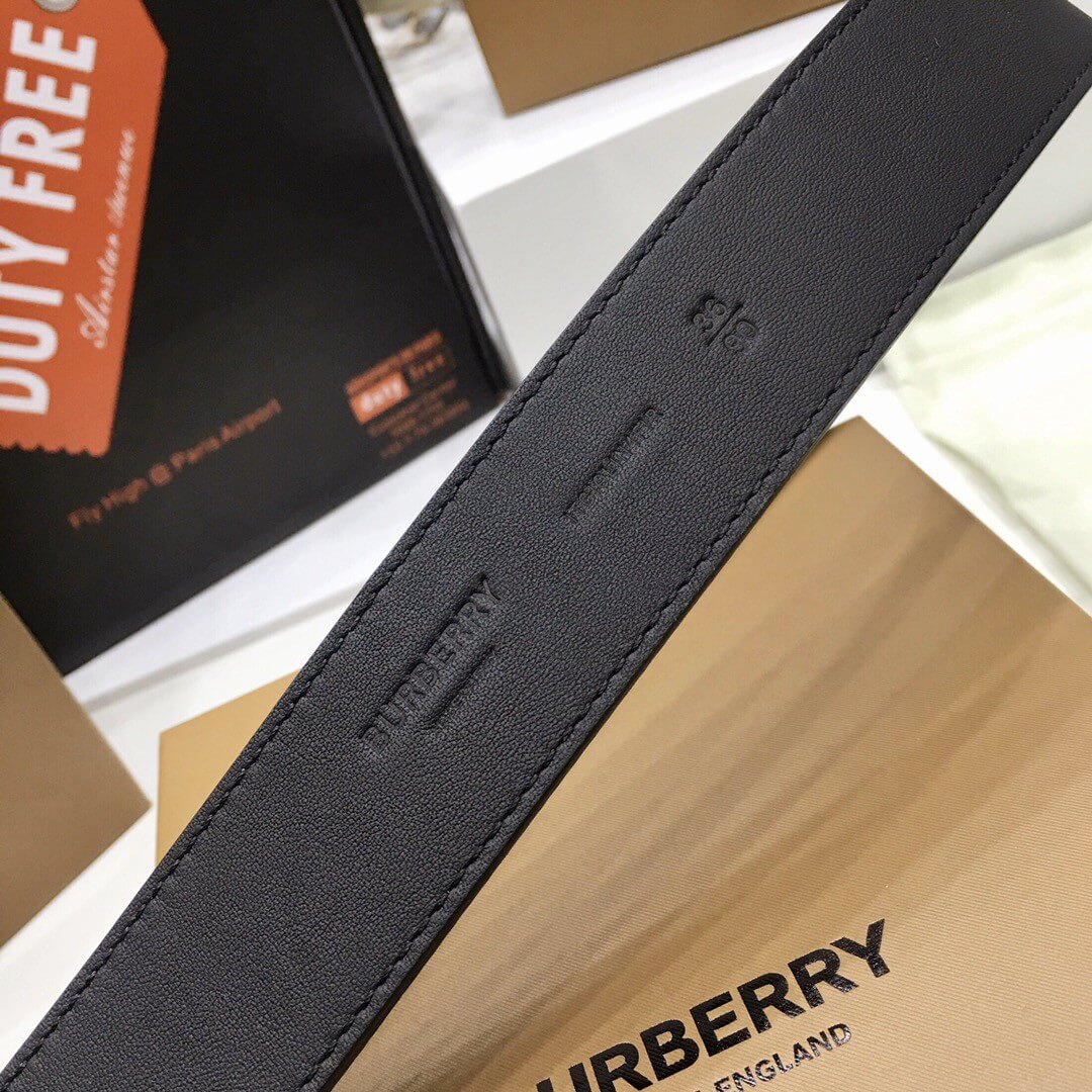 Burberry Brown TB Monogram Coated Canvas Buckle Belt – HolloShoe