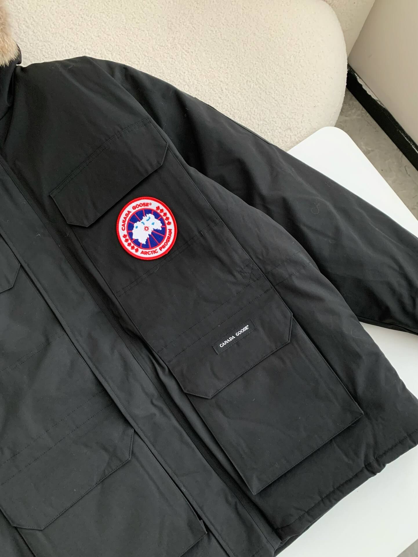 Canada Goose Expedition Parka Black Down Jacket Hollo Shoe