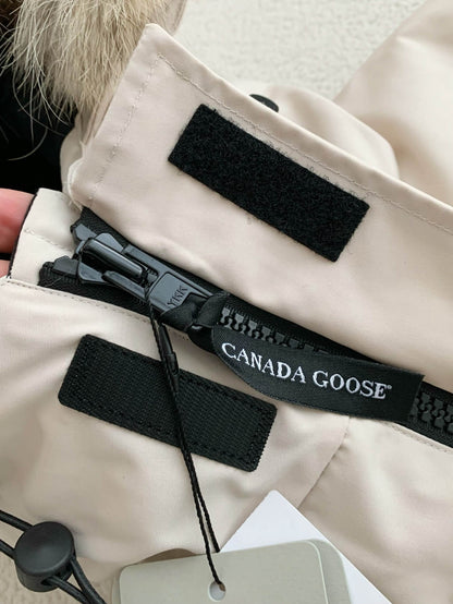 Canada Goose Expedition Parka Cream Down Jacket