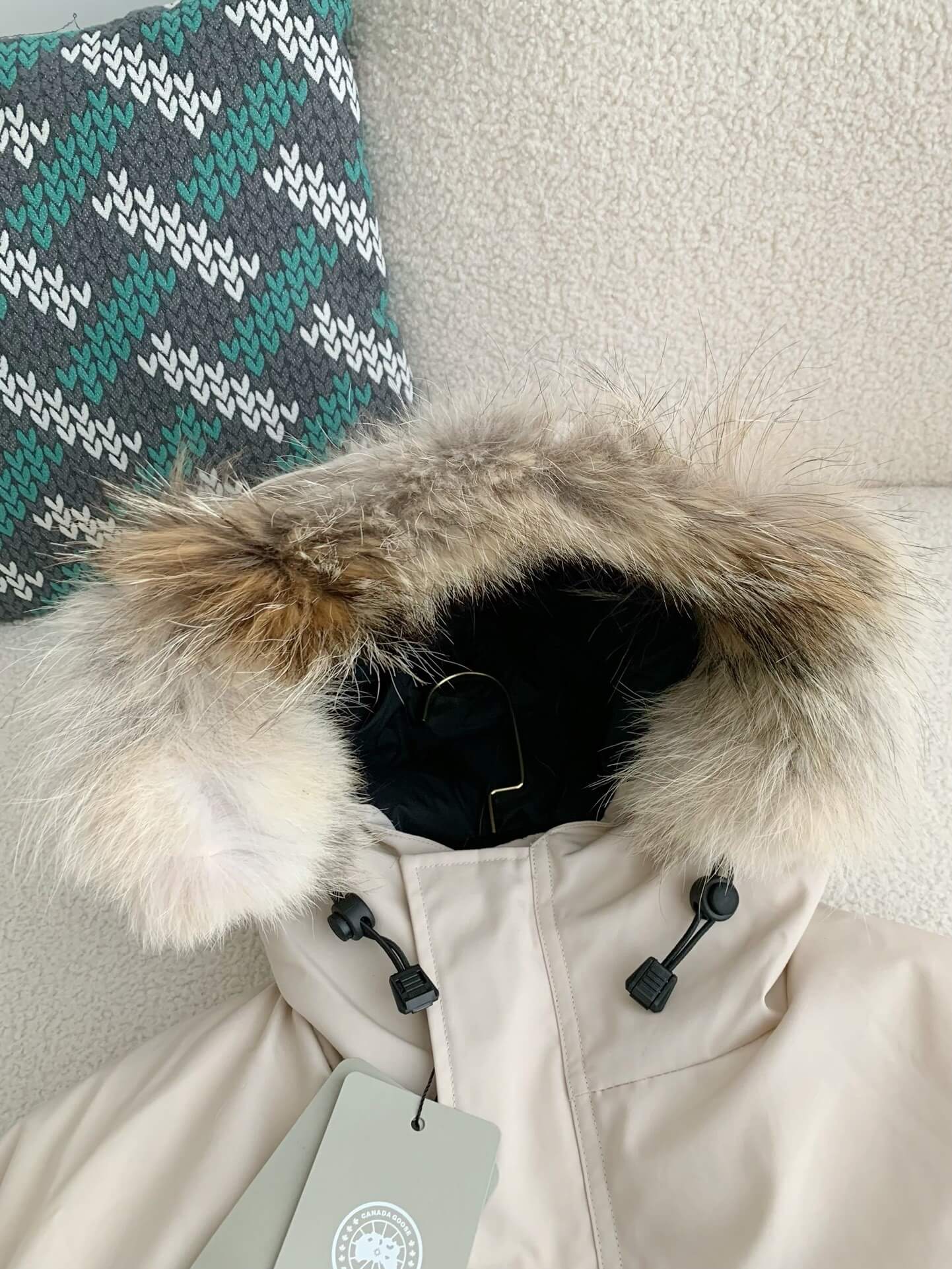 Canada Goose Expedition Parka Cream Down Jacket