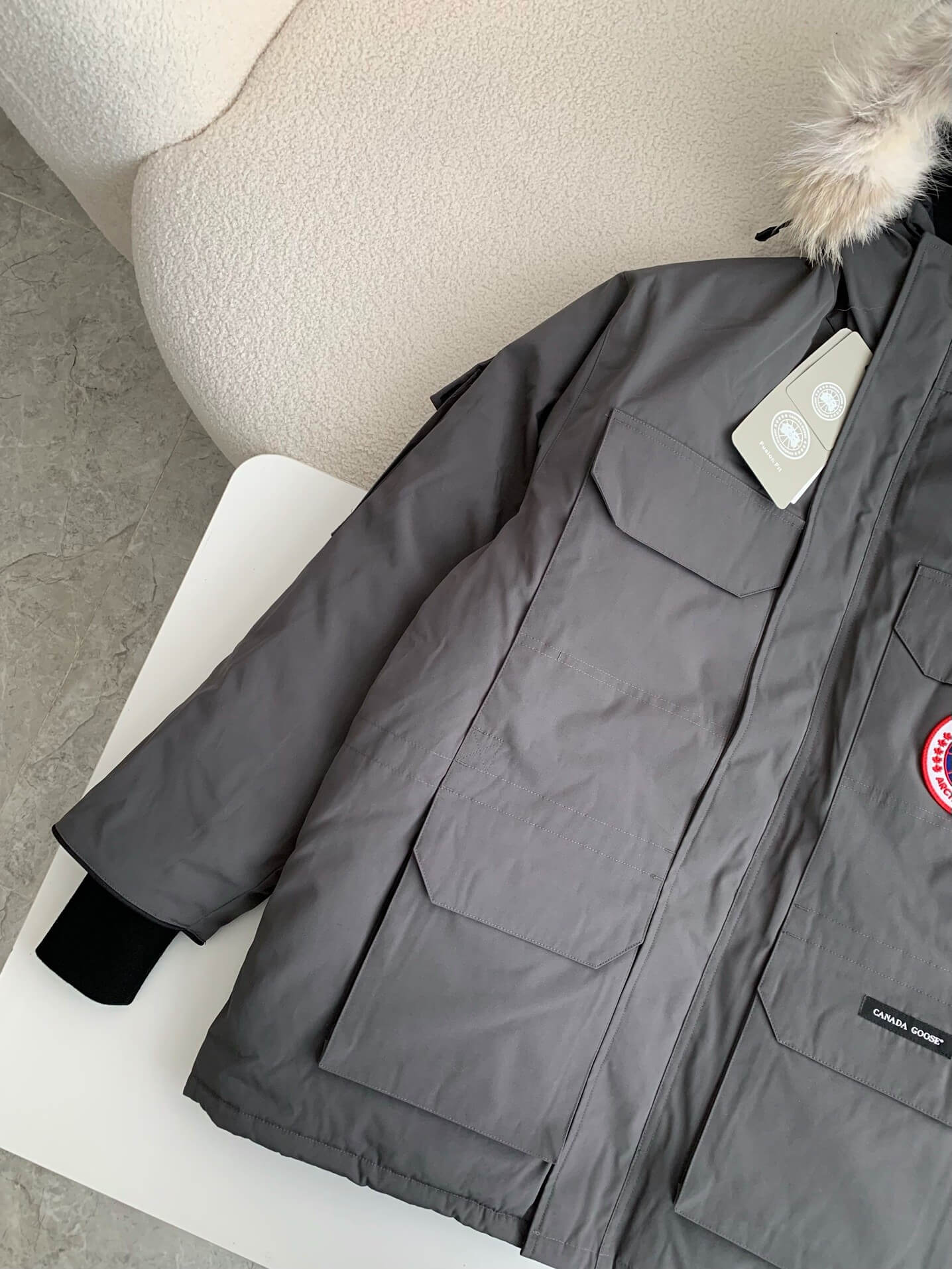 Canada Goose Expedition Parka Graphite Grey Down Jacket