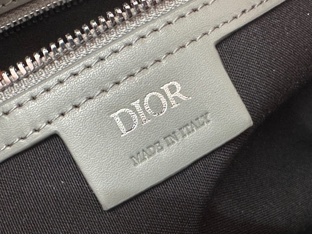 Christian Dior Men's CD Diamond Lingot 50 Bag - Dior Gray Coated Canvas Travel Duffle