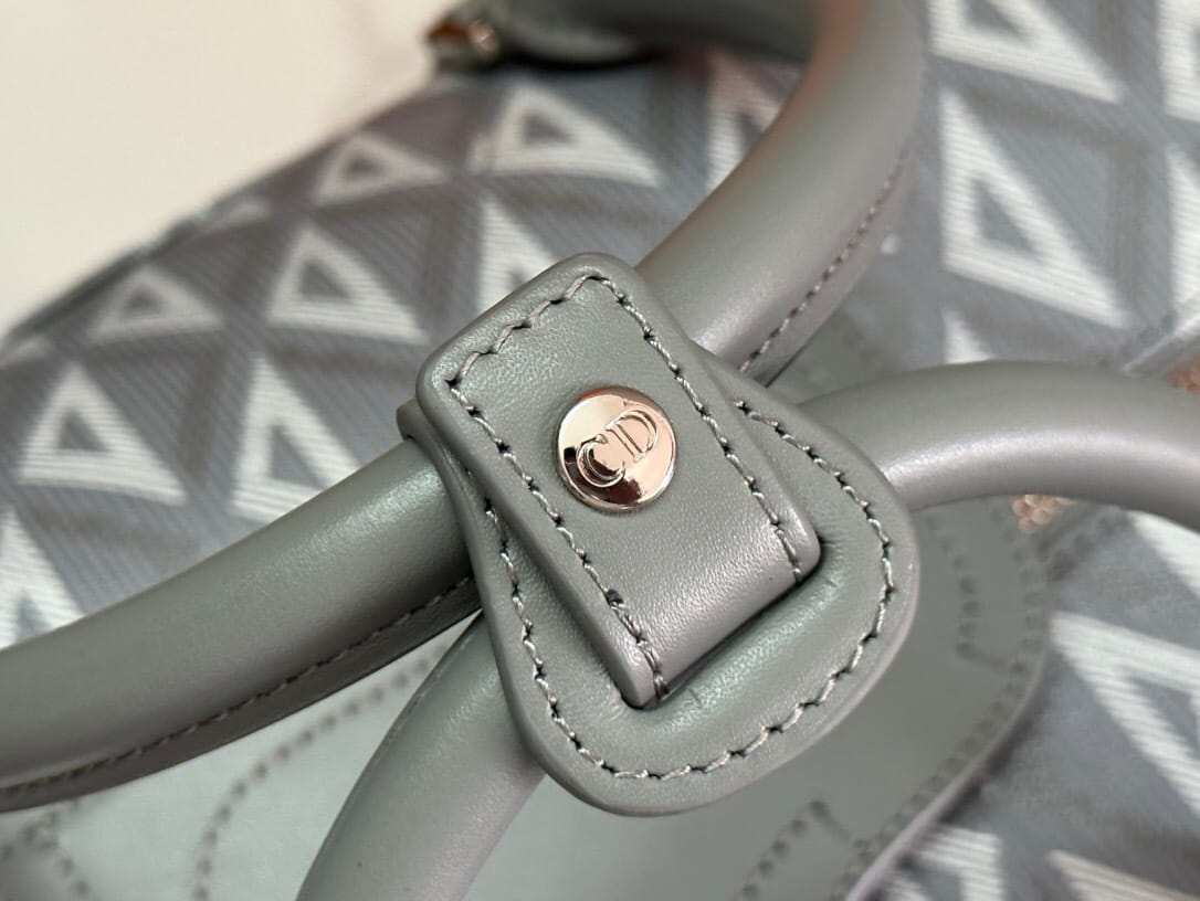 Christian Dior Men's CD Diamond Lingot 50 Bag - Dior Gray Coated Canvas Travel Duffle
