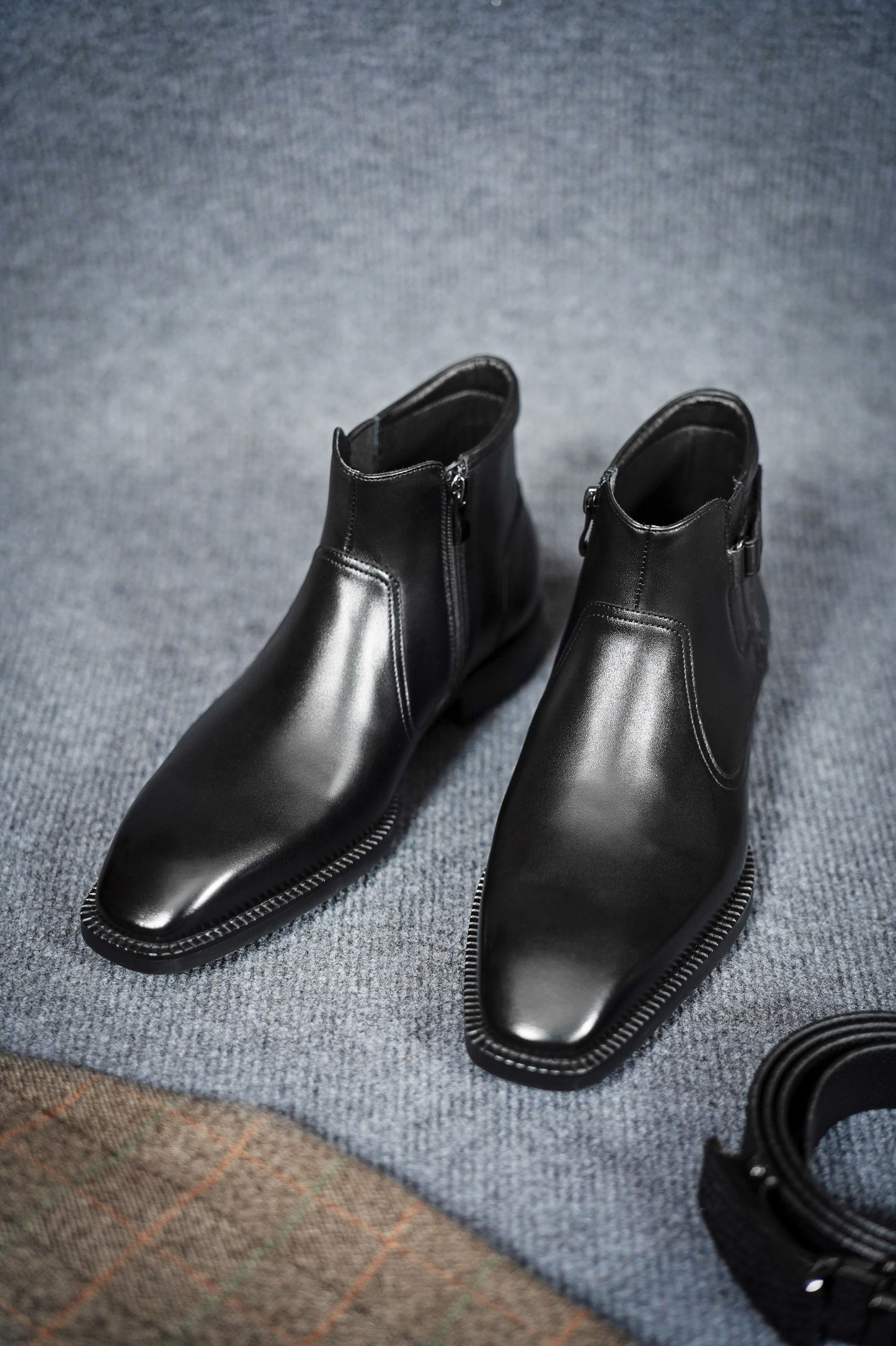 Handcrafted Formal Black Leather Boot