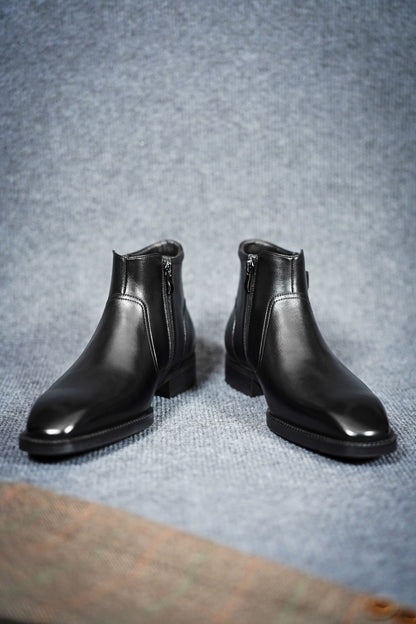 Handcrafted Formal Black Leather Boot