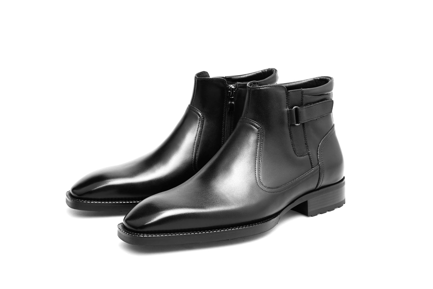 Handcrafted Formal Black Leather Boot