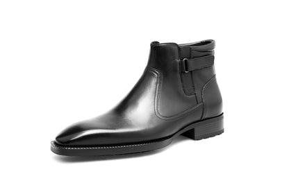 Handcrafted Formal Black Leather Boot