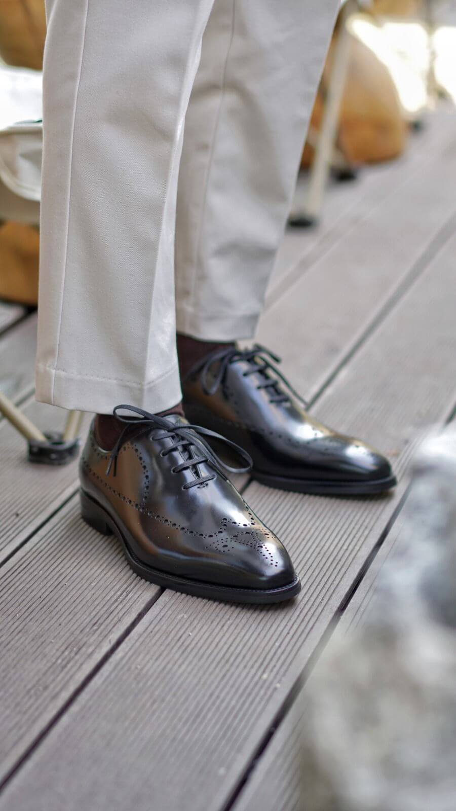 Classic Black Brogue Oxford Dress Shoes for Formal & Professional Elegance