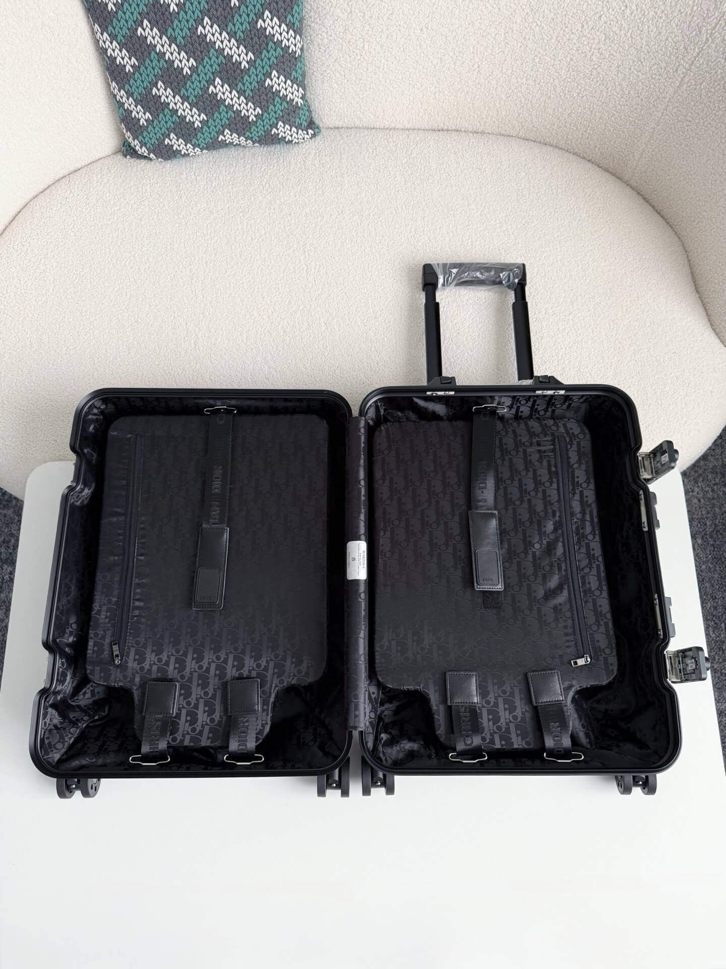 DIOR AND RIMOWA Carry-On Suitcase - Black Dior Oblique Aluminum