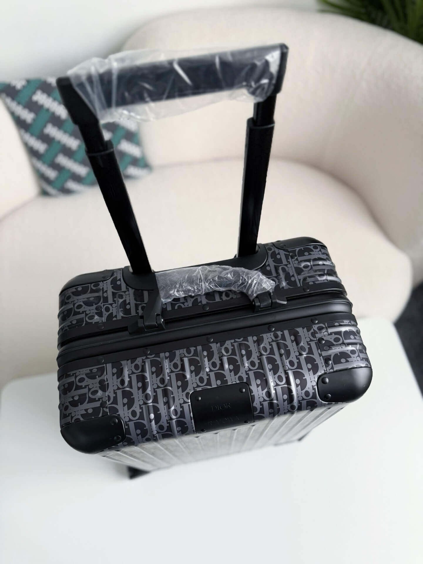 DIOR AND RIMOWA Carry-On Suitcase - Black Dior Oblique Aluminum