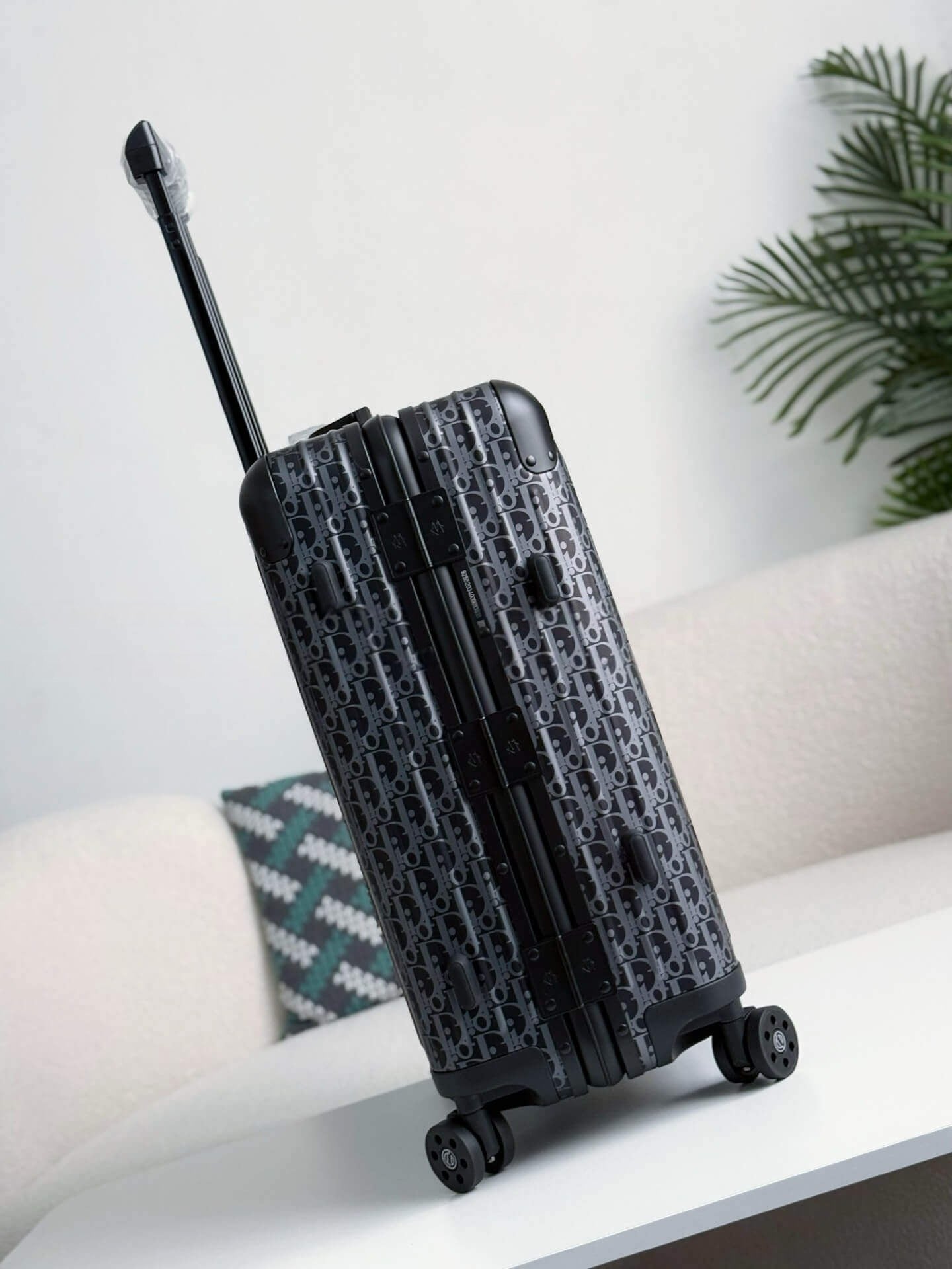 DIOR AND RIMOWA Carry-On Suitcase - Black Dior Oblique Aluminum