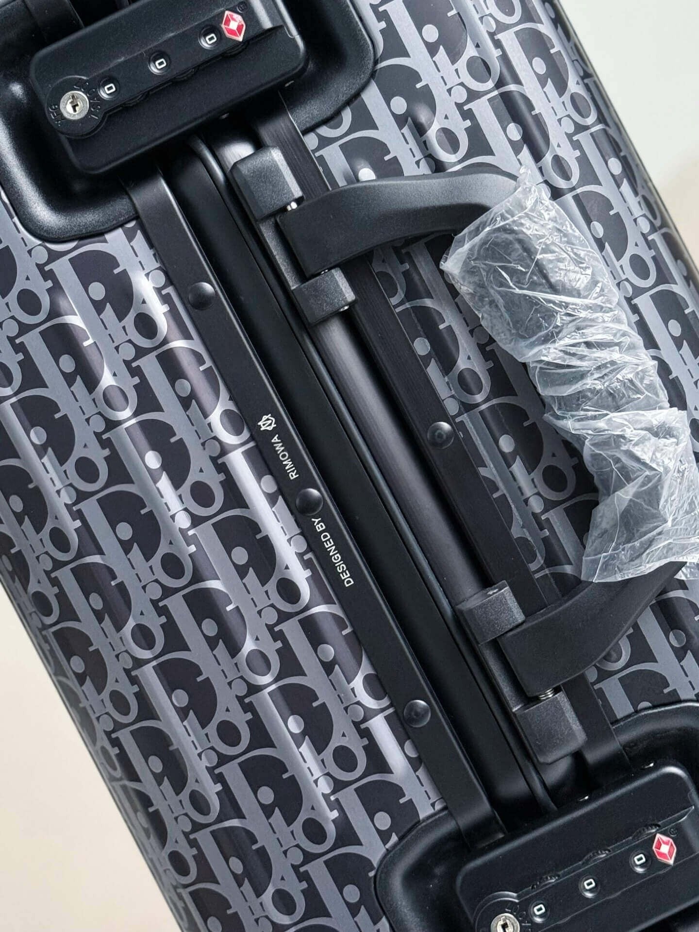 DIOR AND RIMOWA Carry-On Suitcase - Black Dior Oblique Aluminum