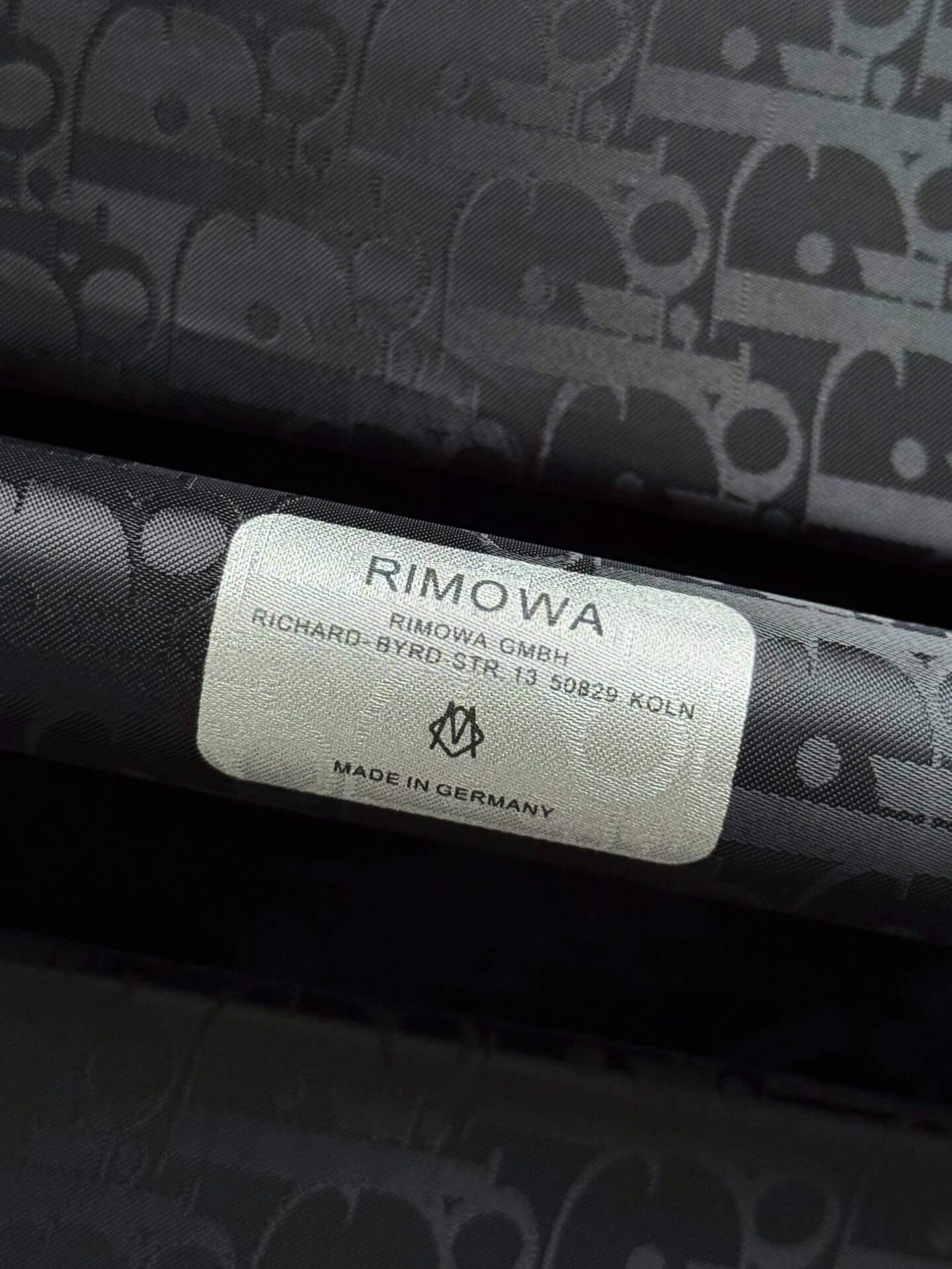 DIOR AND RIMOWA Carry-On Suitcase - Black Dior Oblique Aluminum