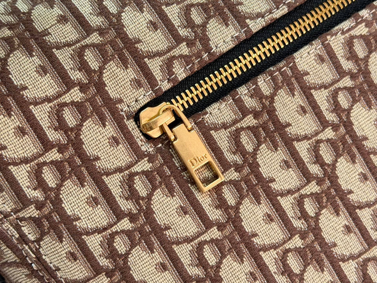 Mini Dior Jett Messenger Bag with Flap - Brown Dior Oblique Jacquard