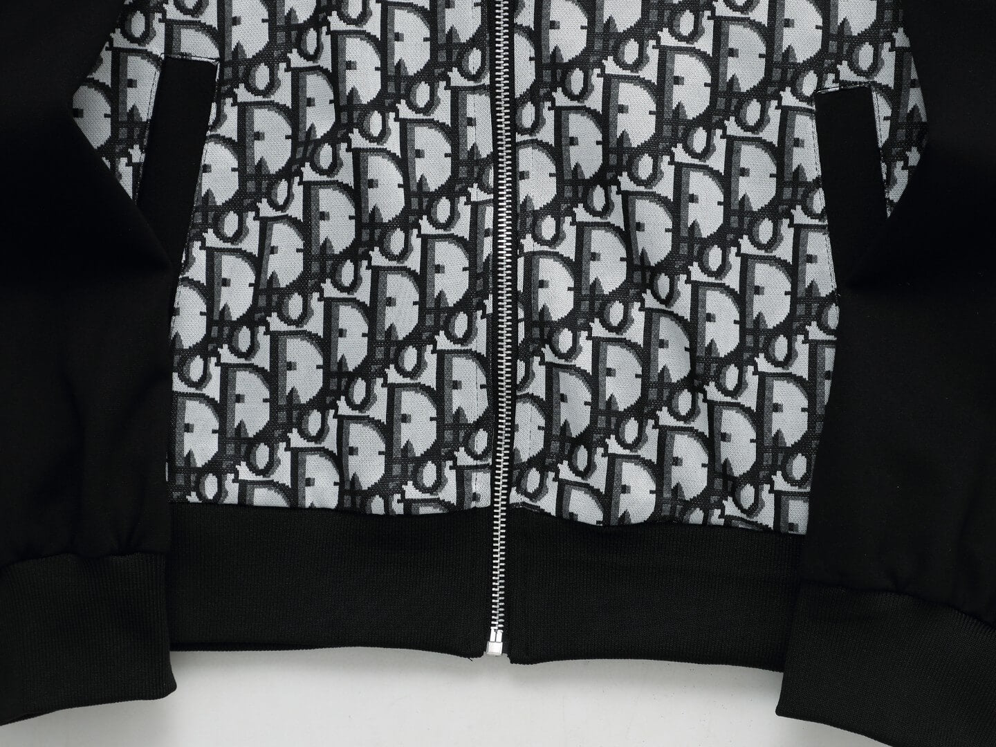 Dior Oblique Panel Technical Jersey Tracksuit Black