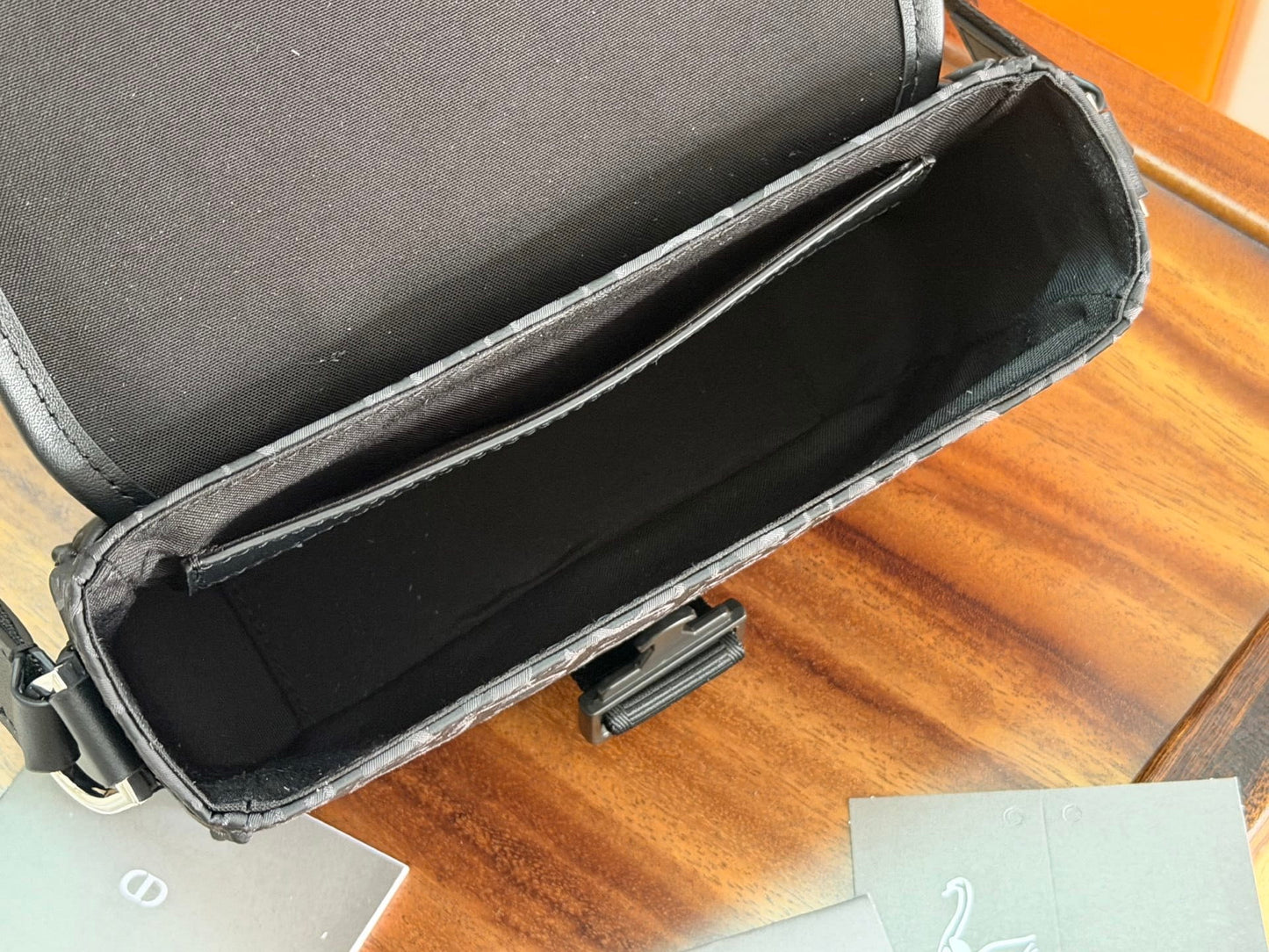Dior Trek Messenger Bag with Flap - Black Dior Oblique Nylon