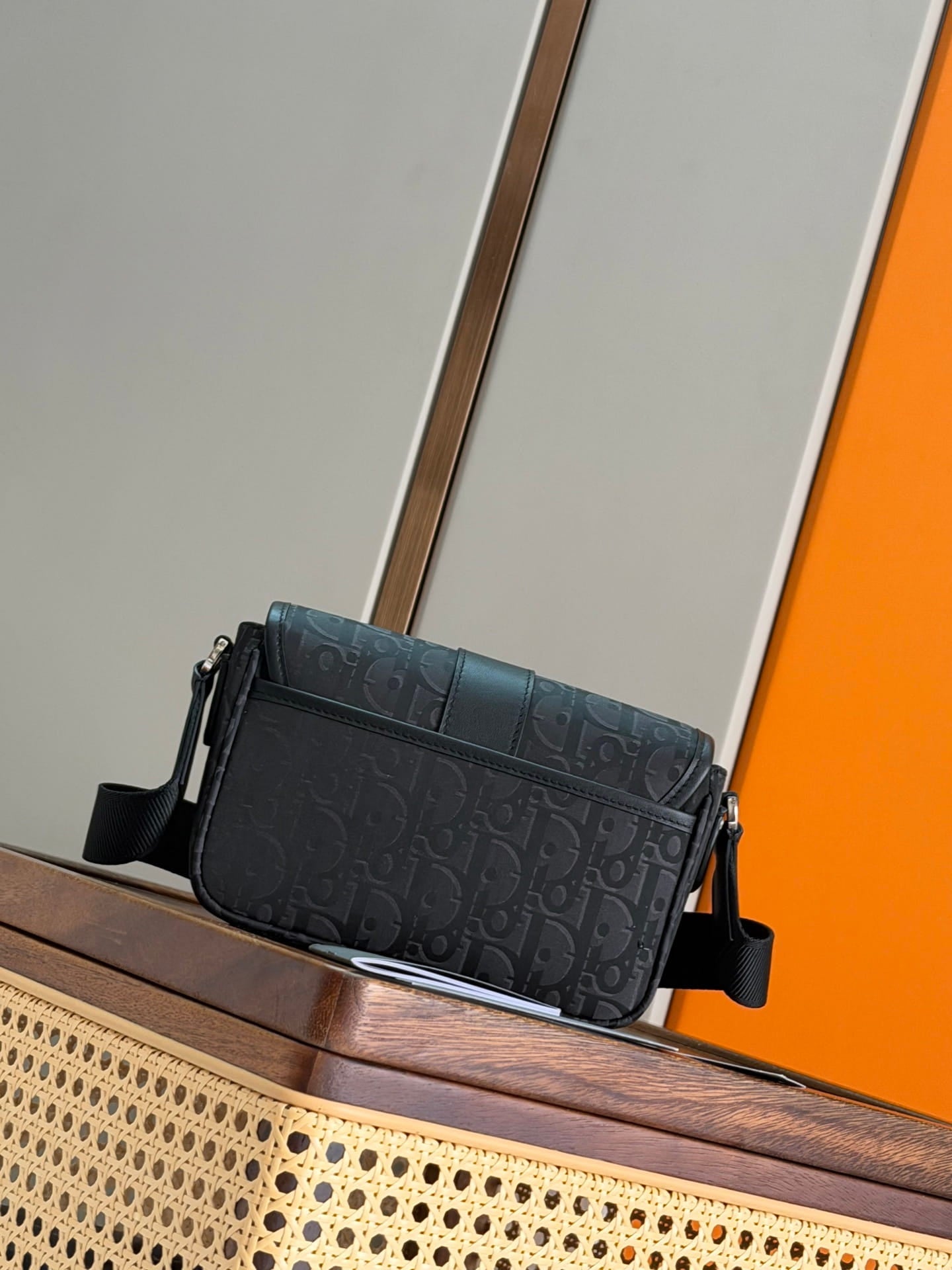 Dior Trek Messenger Bag with Flap - Black Dior Oblique Nylon