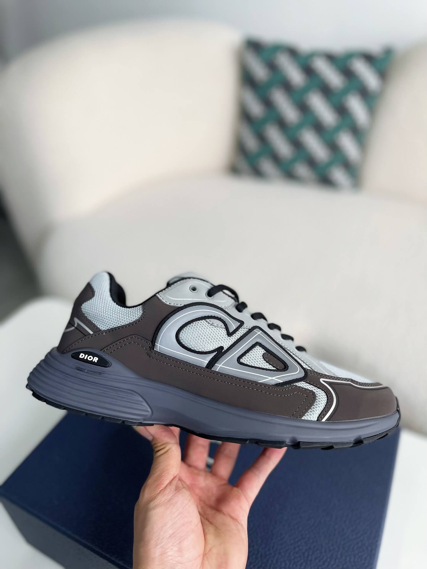 Dior B30 Anthracite Grey Trainers