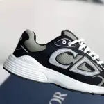 Dior B30 Countdown Sneaker – Forest Green, Black & White Technical Mesh