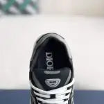 Dior B30 Countdown Sneaker – Forest Green, Black & White Technical Mesh