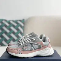 Dior B30 Countdown Sneaker – Grey & Light Pink Technical Mesh