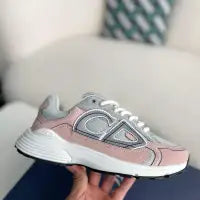 Dior B30 Countdown Sneaker – Grey & Light Pink Technical Mesh